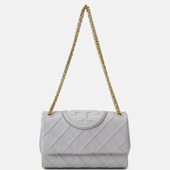 Tory Burch Fleming Soft Convertible Shoulder Bag – Bay Gray - Picture 15 of 16